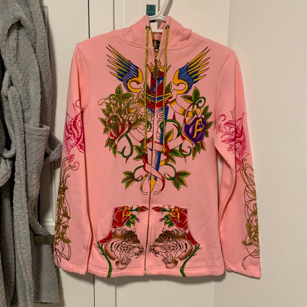 Christian Audigier Los Angeles Extreme Rare Pink Vest - Picture 2 of 6